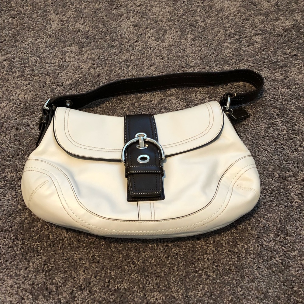 Coach Leather White Bag